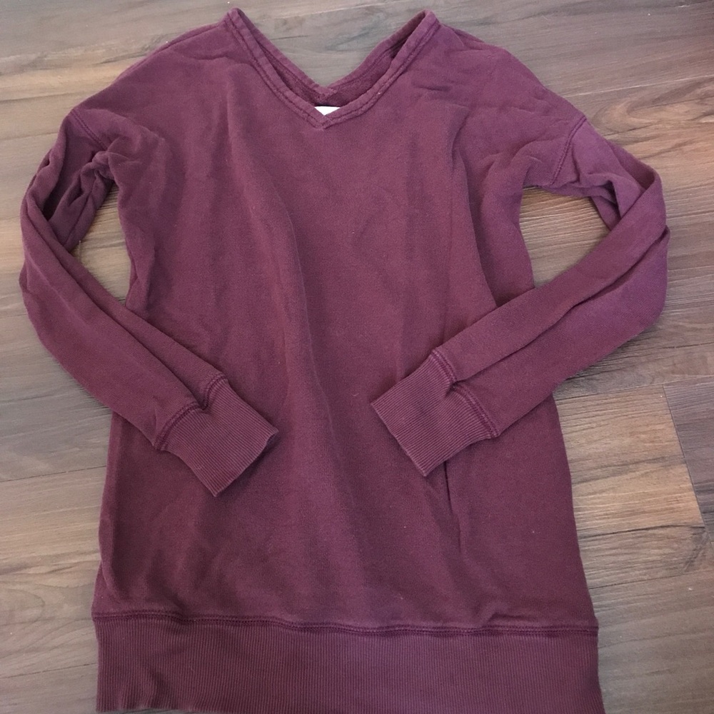 Aerie small burgundy sweatshirt